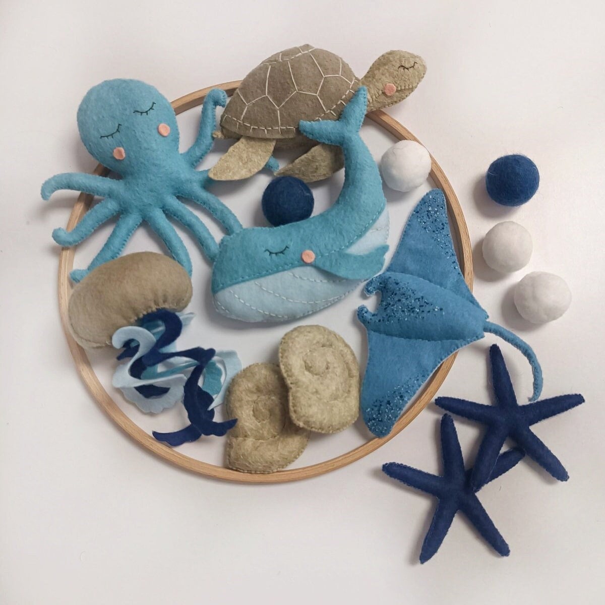 Sea creatures baby mobile, Ocean baby mobile for crib, Baby shower gift