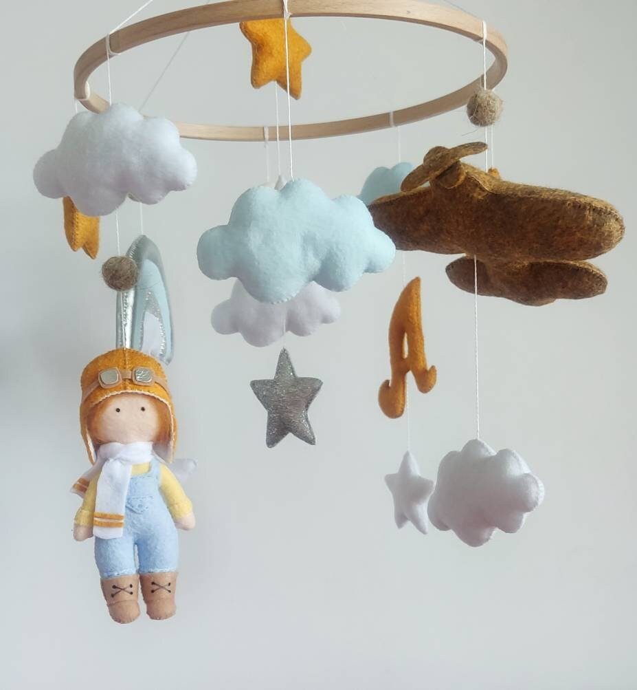 Baby mobile boy, Pregnancy gift, Advanture nursery decor