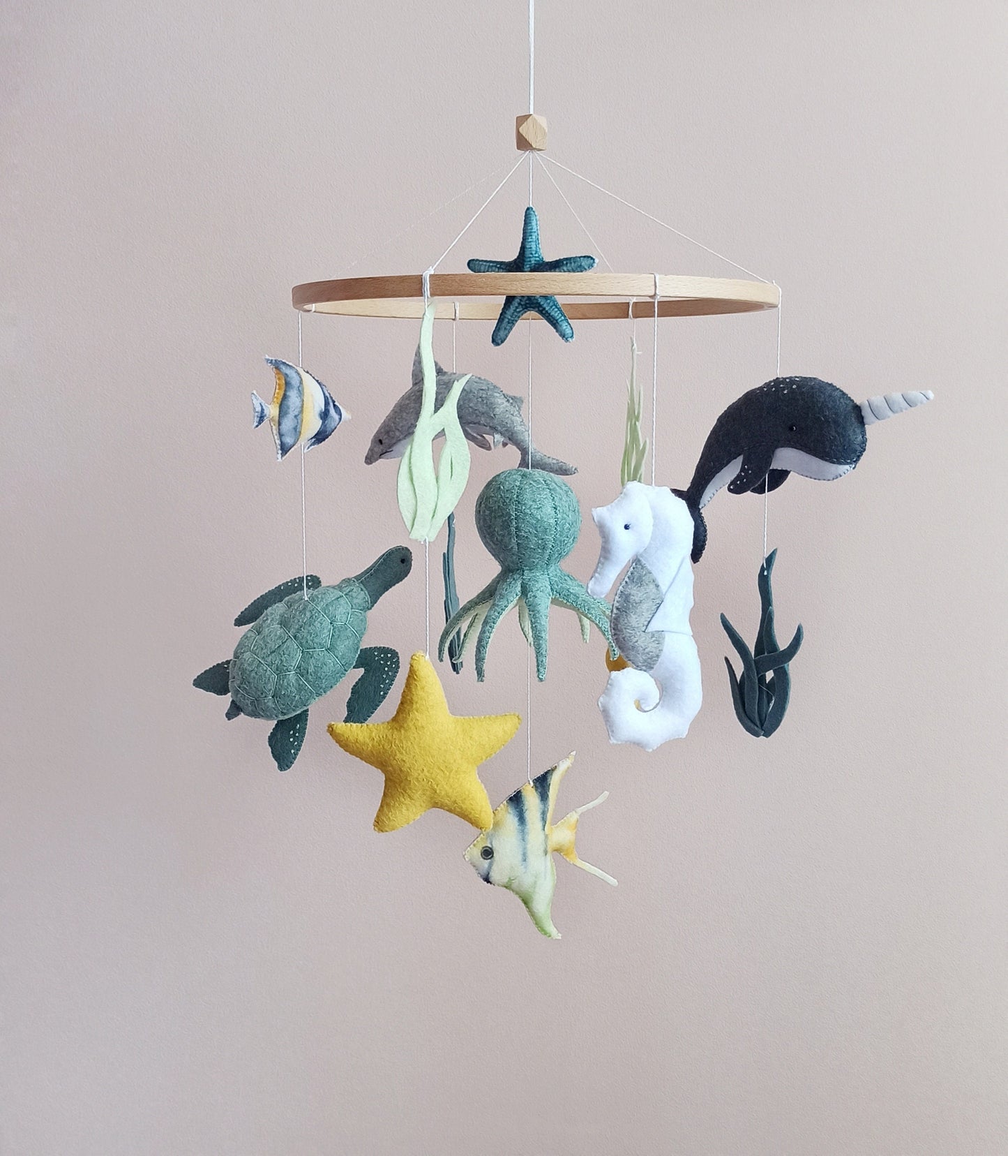 Baby mobile ocean, Under the sea mobile, Nursery decor, Baby shower gift