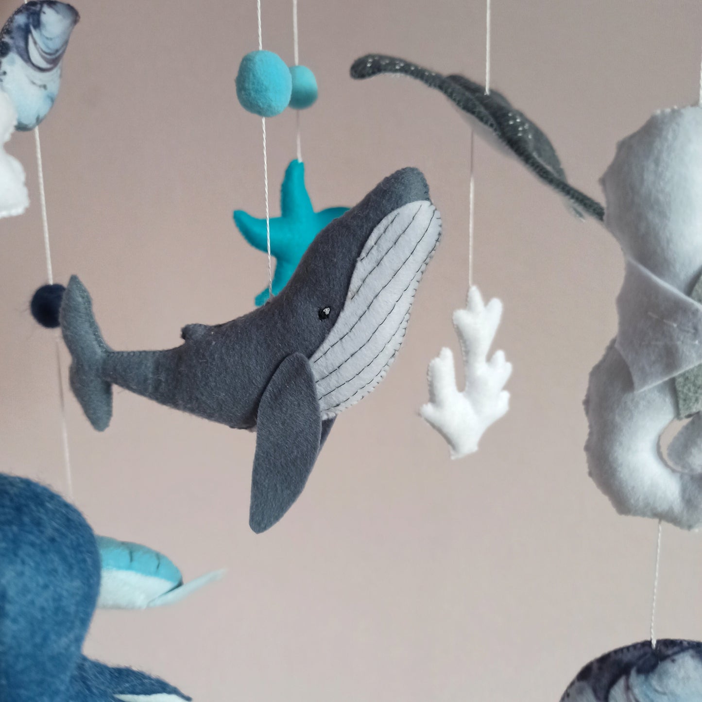 Ocean baby mobile for nursery, Sea creatures mobile crib, Baby shower gift