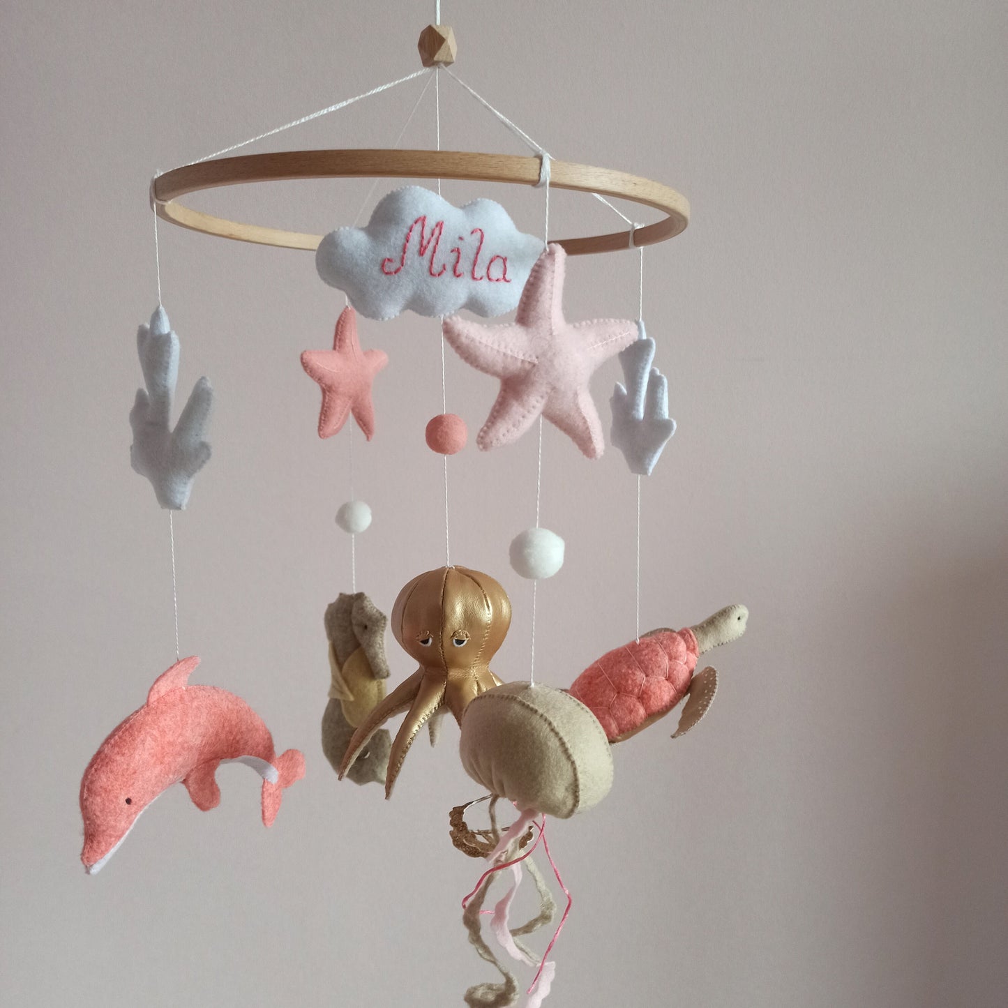 Under the sea baby mobile, Ocean nursery mobile, Octopus mobile, Sea life mobile, Sea animal mobile, Expecting mom gift