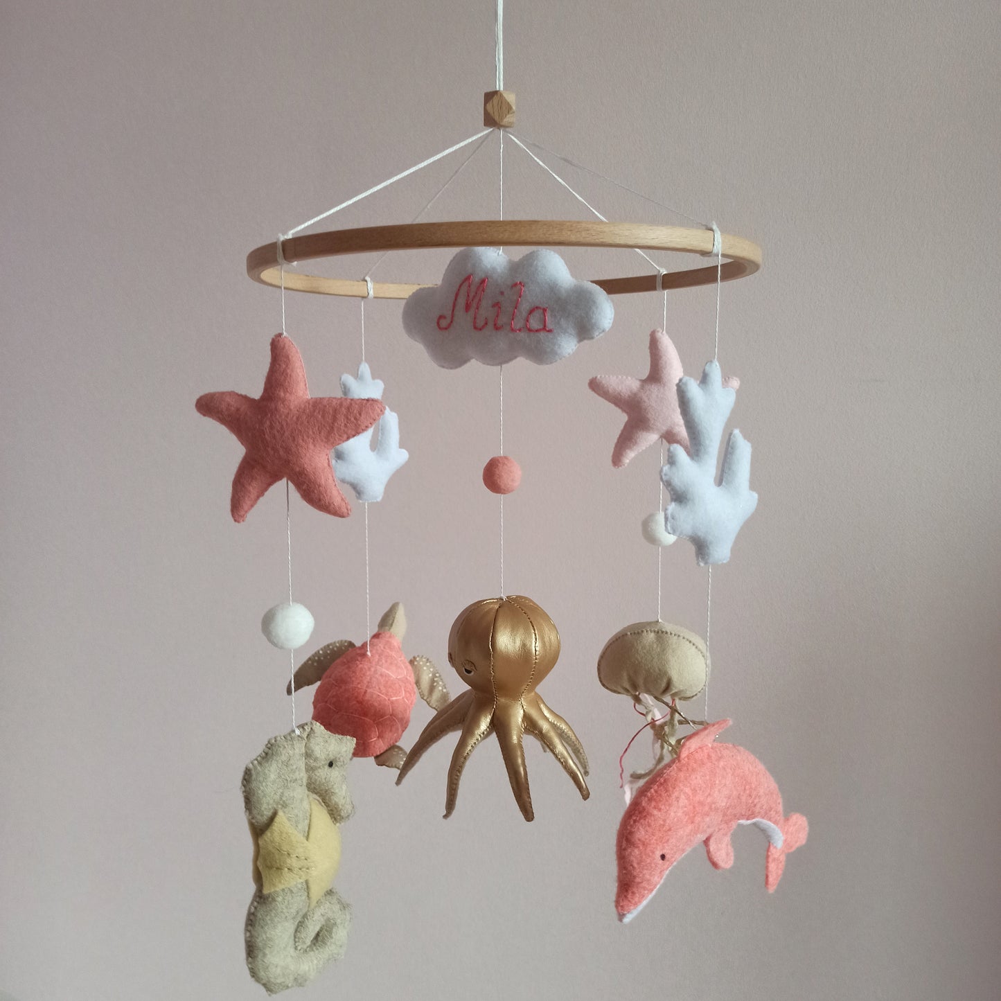 Under the sea baby mobile, Ocean nursery mobile, Octopus mobile, Sea life mobile, Sea animal mobile, Expecting mom gift