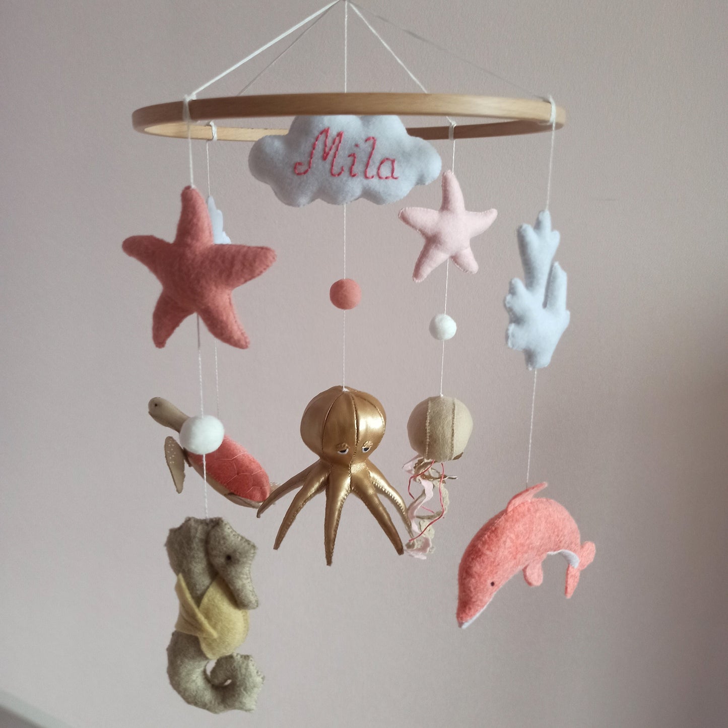 Under the sea baby mobile, Ocean nursery mobile, Octopus mobile, Sea life mobile, Sea animal mobile, Expecting mom gift