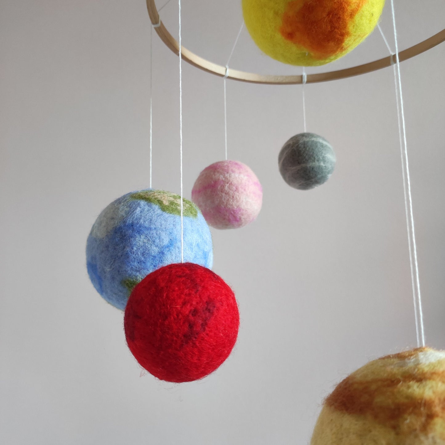 Solar system baby mobile, Space nursery decor. Baby shower gift