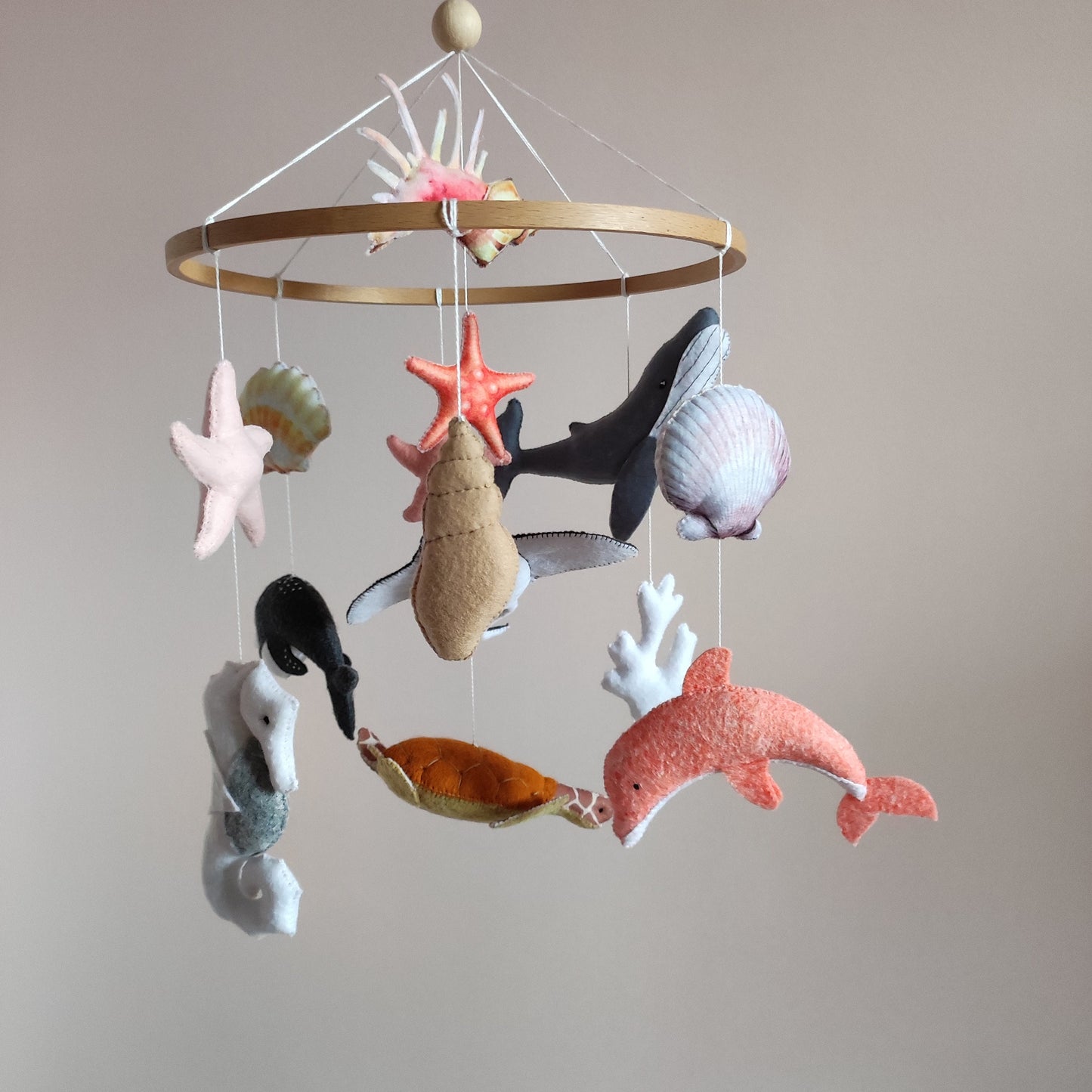 Under the sea mobile, Ocean baby mobile for nursery, Sea creatures mobile , Whale nursery mobile, Expecting mom gift