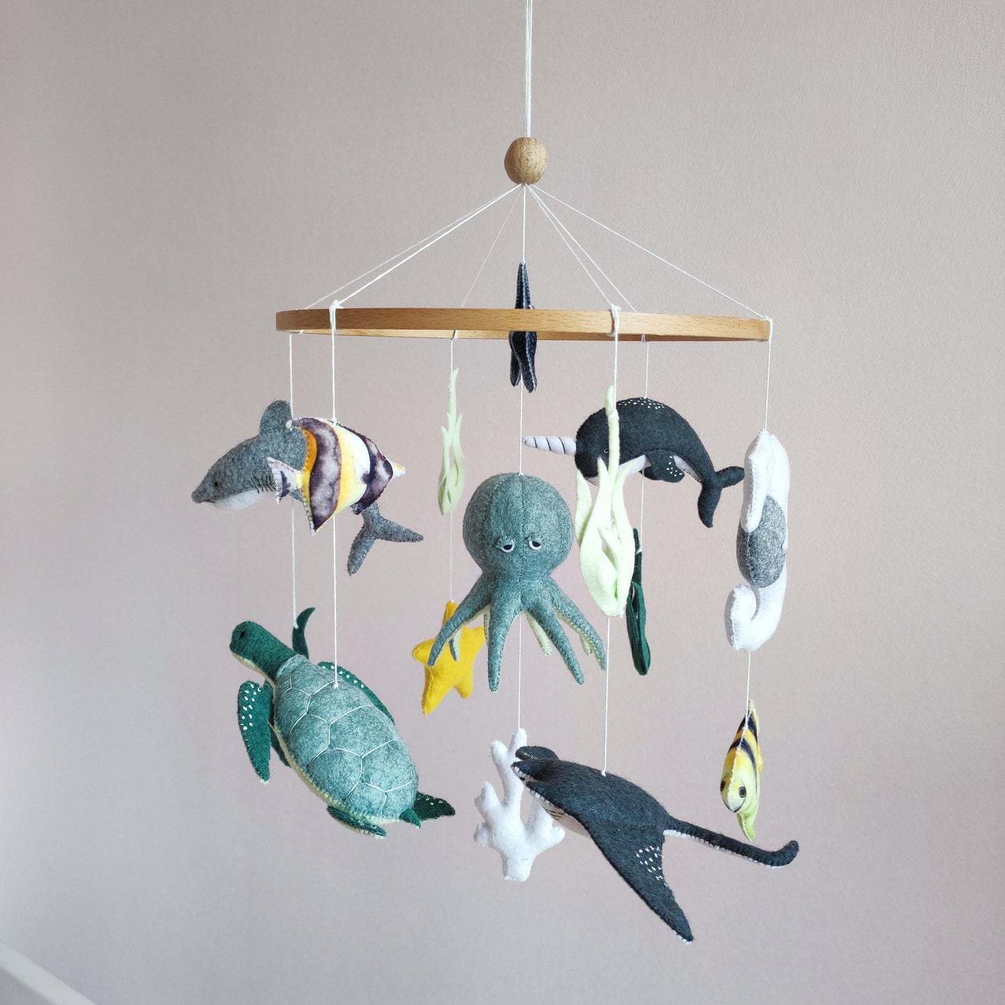 Ocean baby mobile for nursery, Under the sea crib mobile, Baby shower gift