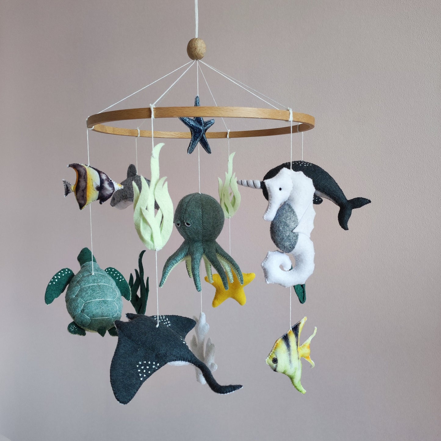 Ocean baby mobile for nursery, Under the sea crib mobile, Baby shower gift