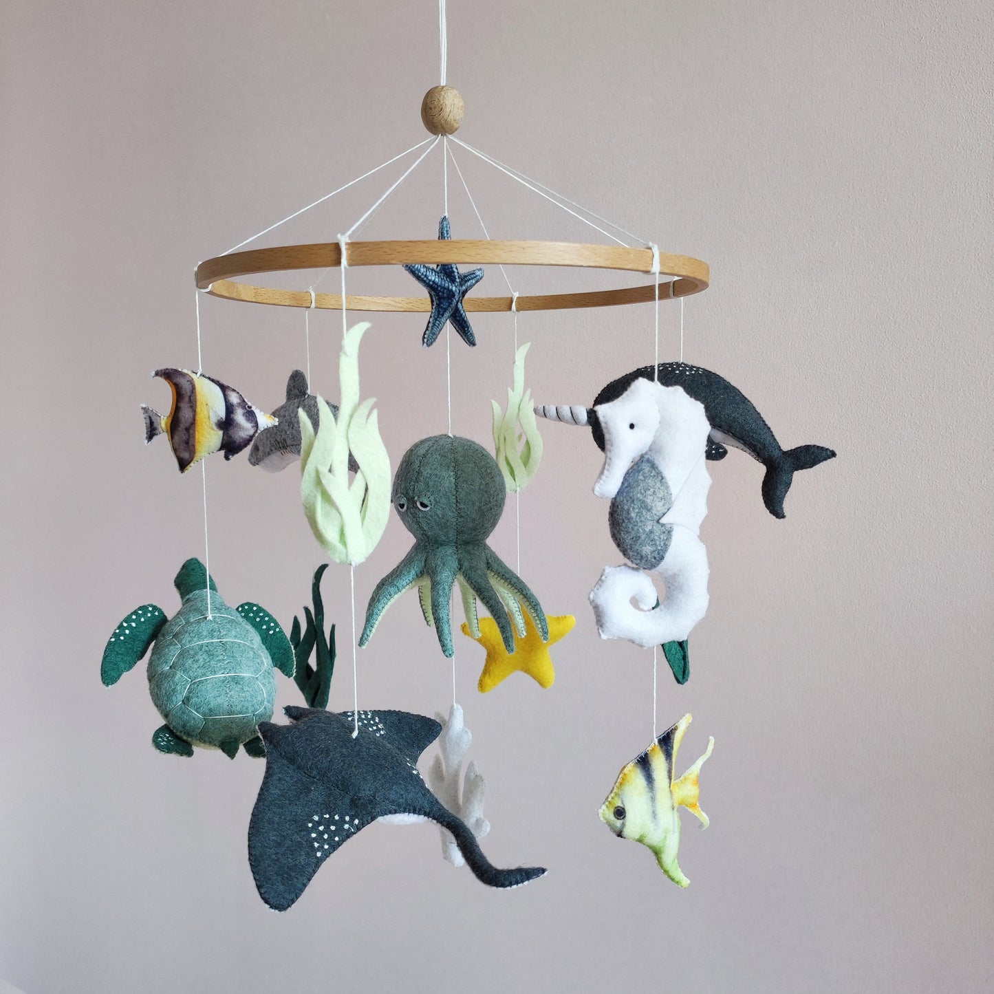 Ocean baby mobile for nursery, Under the sea crib mobile, Baby shower gift