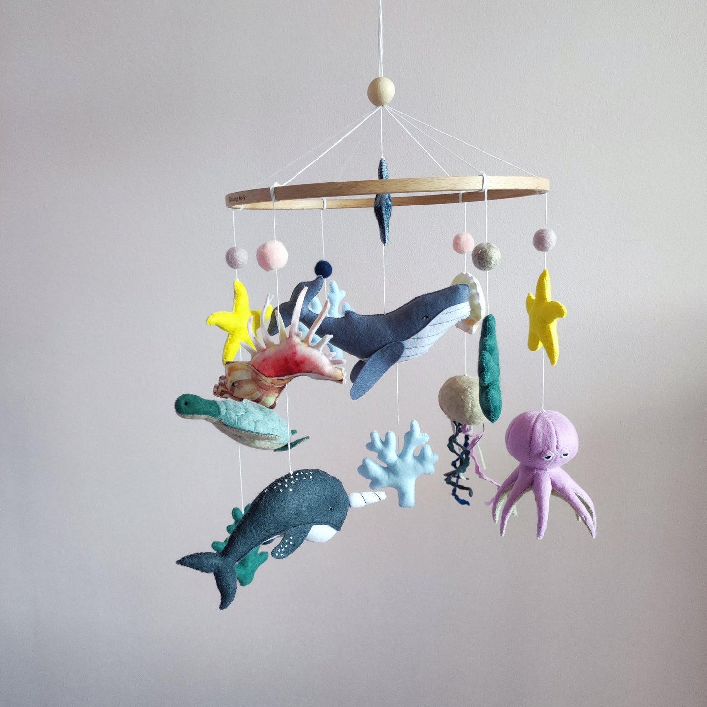 Ocean mobile for nursery, Under the sea baby mobile, Baby shower gift, Pregnancy gift