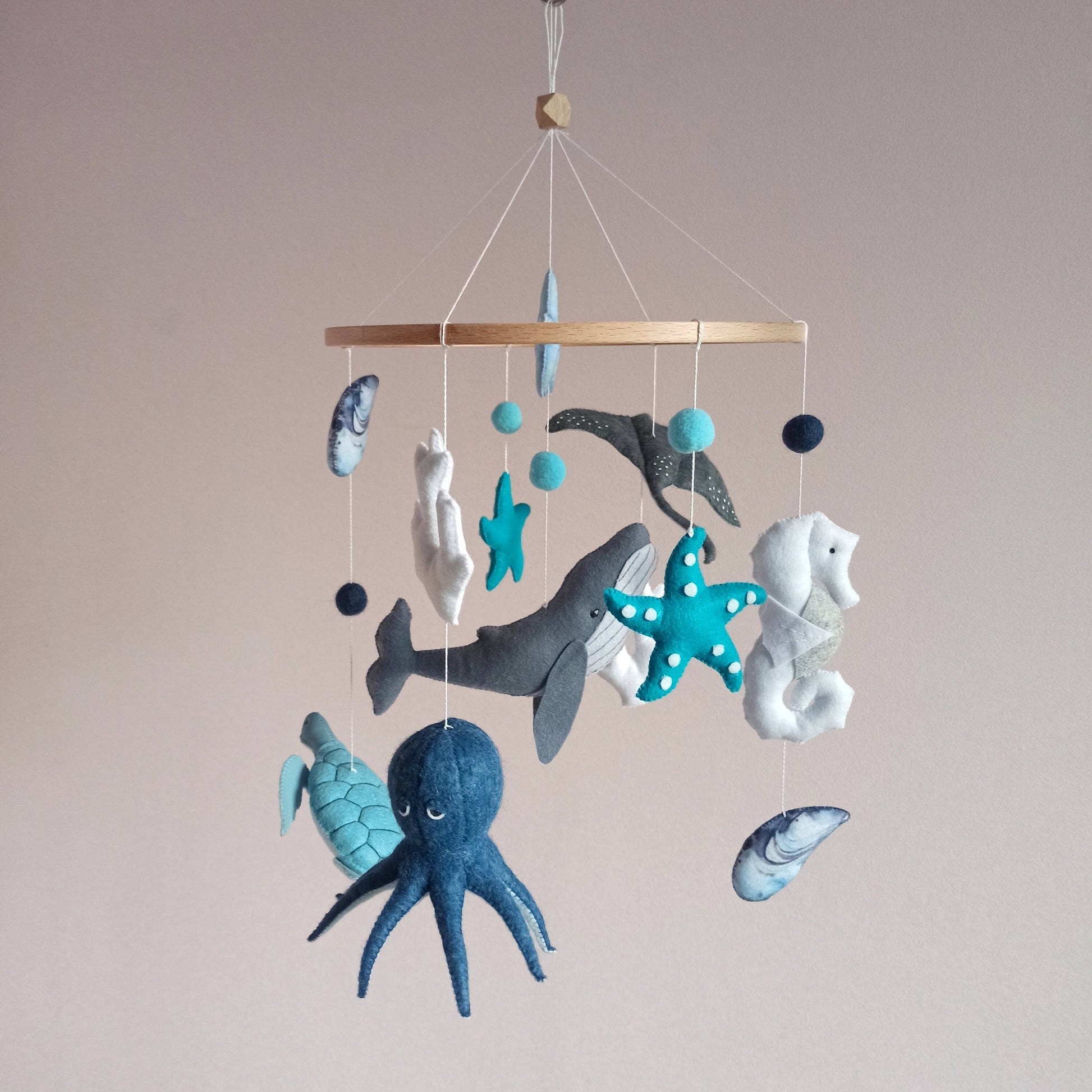 Ocean baby mobile for nursery, Sea creatures mobile crib, Baby shower gift