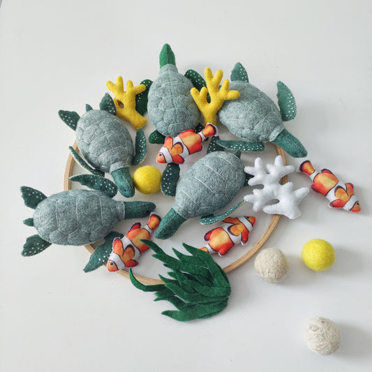 Sea turtle baby mobile for crib, Ocean nursery decor, Baby shower gift