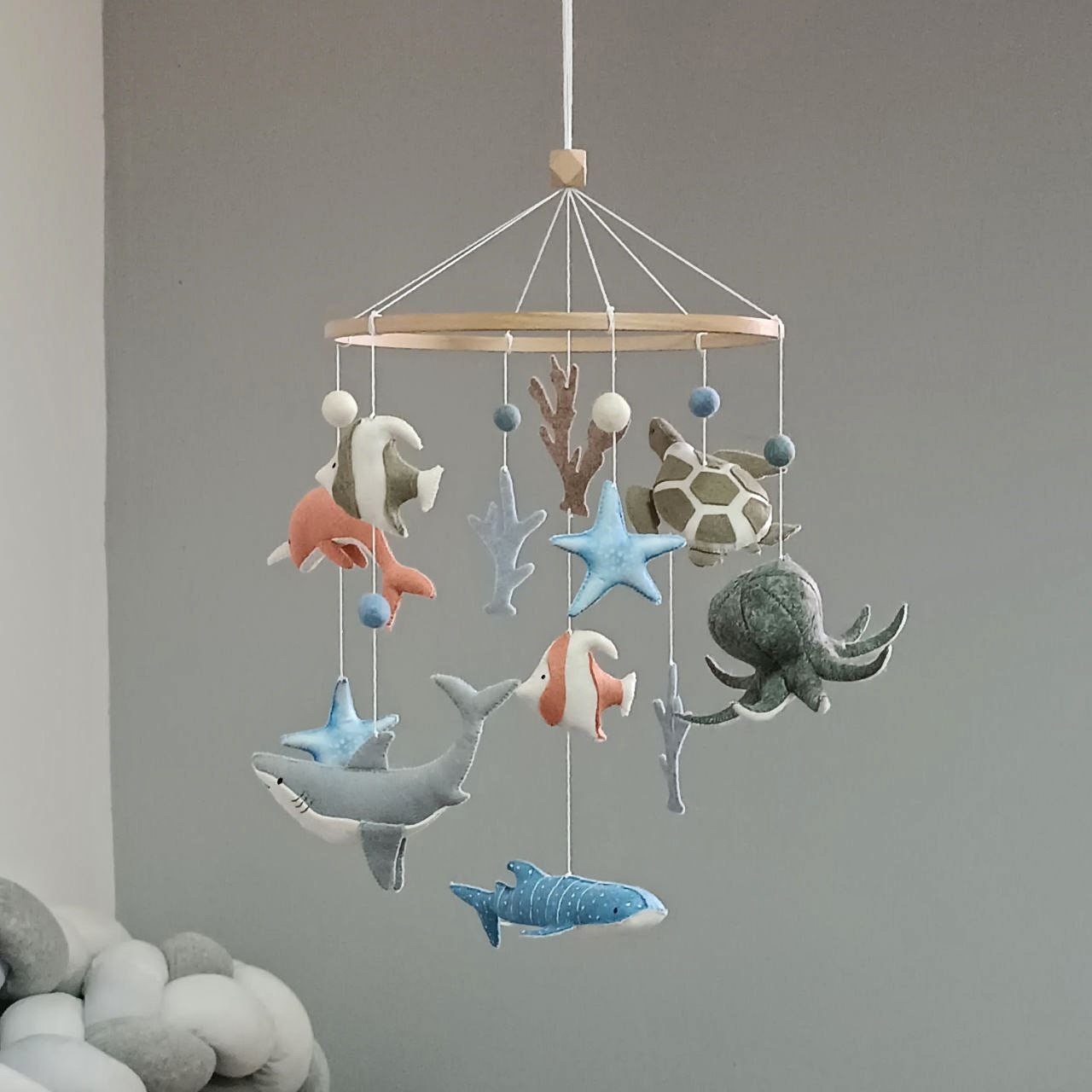 Ocean baby mobile, Crib mobile, Baby shower gift