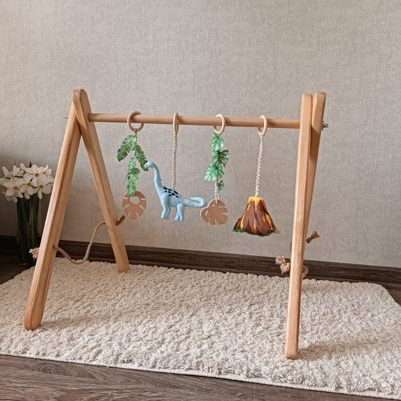 Dinosaur play gym toy, Activity centre toys, Baby shower gift